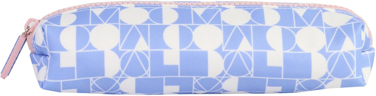 Ancor Schulmäppchen, glatt, leer, rechteckig, 1 Fach, blau – an-113280-b