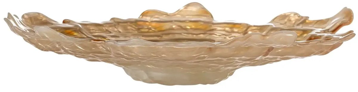 Bloomingville Schüssel Glas Beige Asimi 38cm