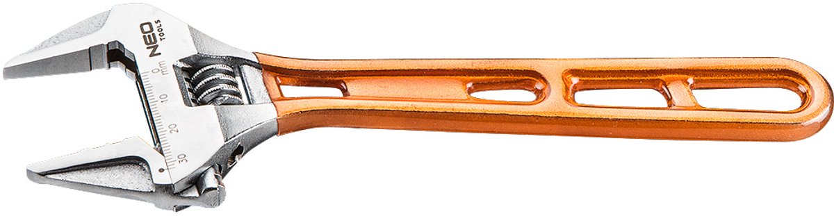 Neo – verstellbarer Schraubenschlüssel – 205 mm – Chrom-Vanadium-Stahl – 0–32 mm