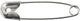 Creativ Company Safety Pins Silber, 100..