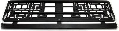 Markenloser Sans-Marque-Kennzeichenhalter hart – schwarz – für Kennzeichengröße: 520 x 110 mm – nur 1 Stück