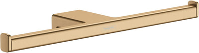 Hansgrohe addstoris doppelter Toilettenpapierhalter aus gebürsteter Bronze