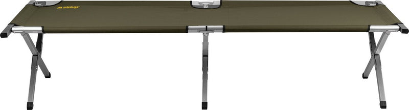 Abbey Camp Campingbett XL – Luxus – Schwarz – 200 x 68 x 43 cm – Aluminium