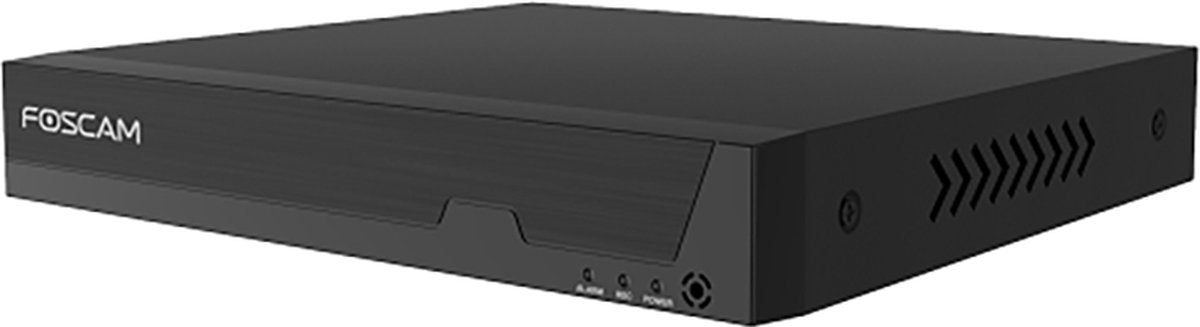 Foscam fn9108h – 8-Kanal 5 MP NVR – Netzwerk-Videorecorder – Überwachungskamera-Recorder – H.264+ – Bewegungserkennung – VMS-App – bis zu 16 TB Festplatte – Gigabit-Ethernet – Schwarz