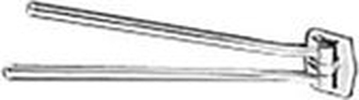 Geesa Standard-Handtuchhalter 2-armig – Chrom