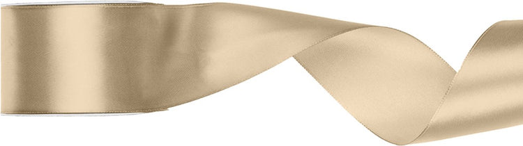 Partydeco Satinband 50mm breit Kaltgold, Rolle 25 Meter - Hobbyband - Dekoband - Geschenkband - Satinband