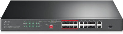 Tp-link TL-SL1218P Netzwerk-Switch unmanaged Gigabit Ethernet (10 100 1000) Power over Ethernet (POE) 1h schwarz