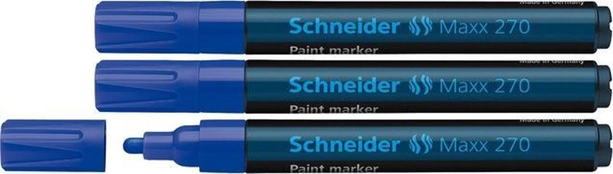 Schneider Schreibgeräte Schneider Paint Marker - Maxx 270 - 1-3 mm - Blau - 3 Stück - S-127003-3