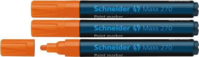 Schneider Schreibgeräte Schneider Paint Marker - Maxx 270 - 1-3 mm - Orange - 3 Stück - S-127006-3