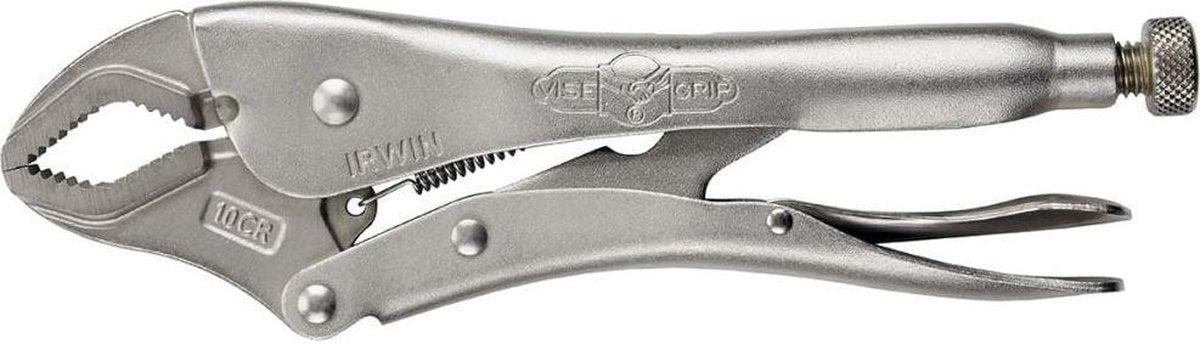 Irwin-Sicherungszange mit gebogenen Backen, Original – 10 Cr 10 Zoll 250 mm – 10508017