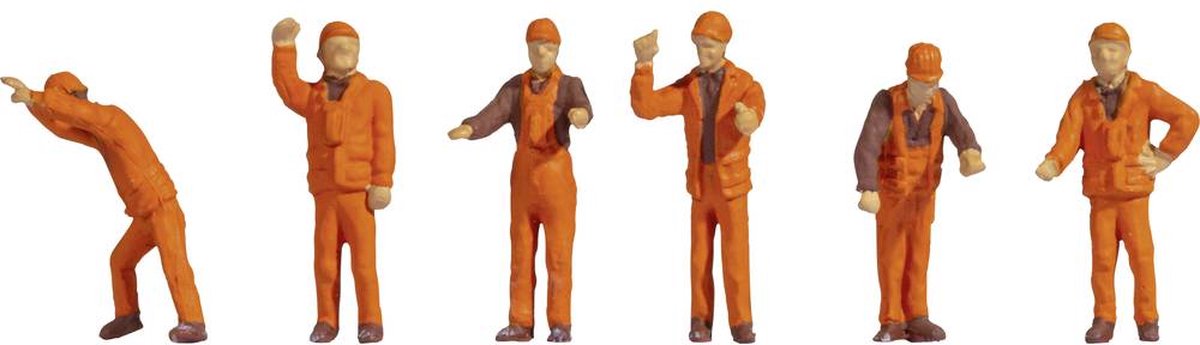 Noch 18011 h0 Rangiererfiguren bemalt, stehend
