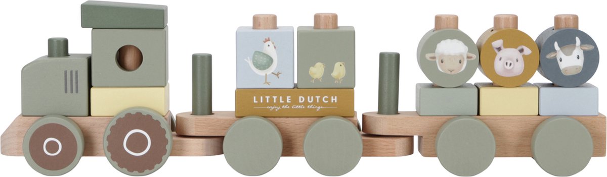 Tiamo Little Farm Block Block Zug Traktor