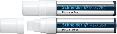 Schneider Schreibgeräte Schneider Kreidemarker – Maxx 260 – Weiß – 2 Stück – Kreidemarker – S-126049-2