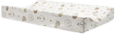 Jollein Wickelauflagenbezug – 50 x 70 cm – Cloudy Rib – Miffy Family Farm