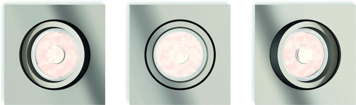 Philips LED Philips Donegal – Einbaustrahler – 3 Lichtpunkte – mattes Chrom
