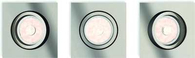 Philips LED Philips Donegal – Einbaustrahler – 3 Lichtpunkte – mattes Chrom