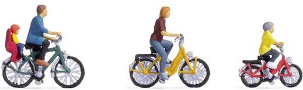 Noch 15909 h0 Familien-Radtour-Figuren, Fertigmodell