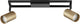 Brilliant Salor – Deckenleuchte – Gu10 2 x 5 W – 350 lm – 3000 K – dimmbar – Schwarzgold
