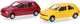 Herpa Renault Clio 16v rot gelb (Mini-Kit 2 Stk.)
