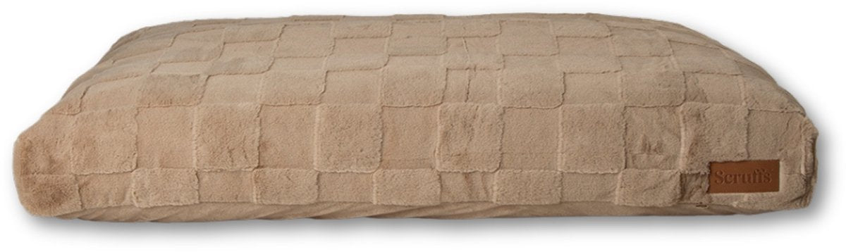 Scruffs – orthopädisches Oxford-Hundekissen – Hellbraun – extra groß 120 x 75 x 14 cm