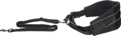 Flamingo Flamingo Hundekabelbaum mit elastischen Gürtel Canicross schwarz