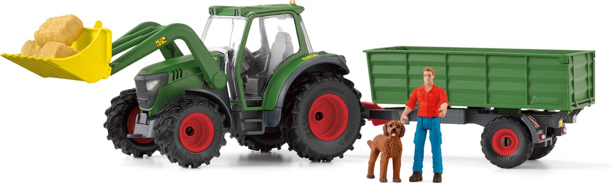 Schleich Farm World Traktor mit Trailer 42608
