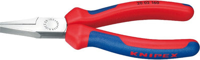 Knipex verchromte Flachbiegezange mit Mehrkomponentengriffen 140 mm - 2005140