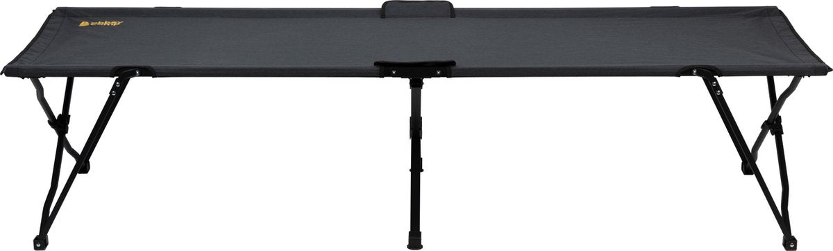 Abbey Camp Campingbett – Asturia-206 – 206 x 75 x 47 cm – Schwarz