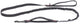 Beeztees Parinca Premium elastische Laufleine – Hundeleine – Nylon – Schwarz – 180 cm x 20 mm