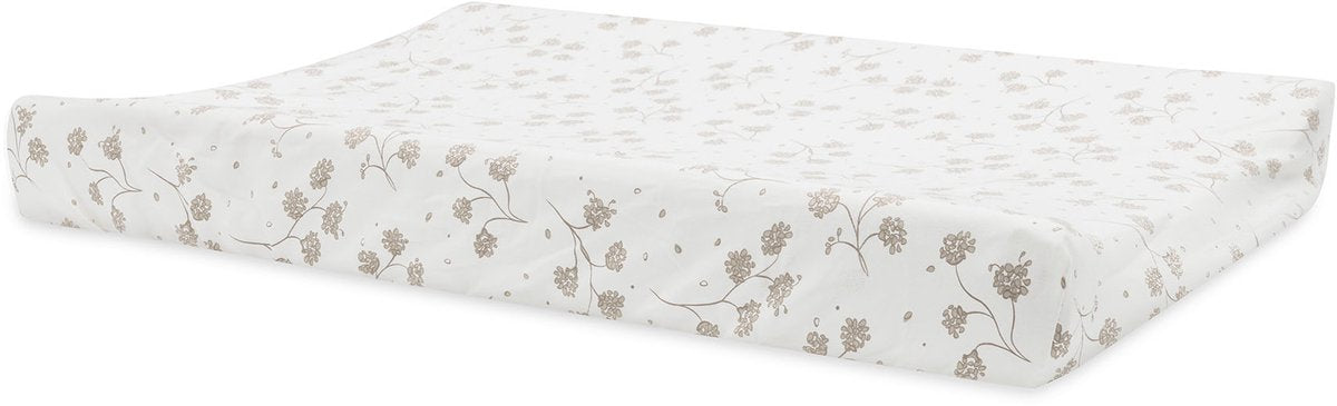 Jollein Wickelauflagenbezug – 50 x 70 cm – Jersey – Blätterträume