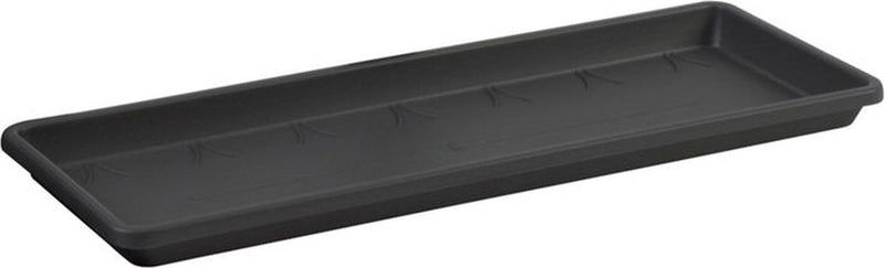 Elho Barcelona Balkon-Pflanzgefäß-Untersetzer 50 – Untersetzer für Außenbalkon – ø 45,0 x H 2,8 cm – Anthrazit