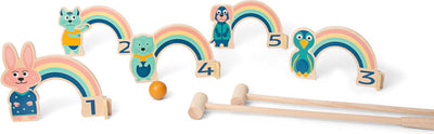 BS Spielzeug Holzkrocketspiel Regenbogen