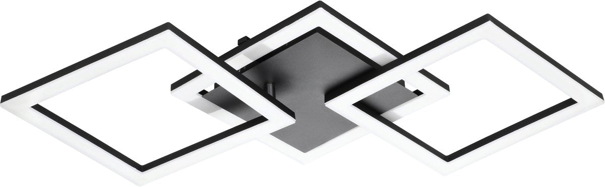 Eglo connect.z paranday-z smarte Deckenleuchte – 65 cm – Schwarz und Weiß – einstellbares weißes Licht – dimmbar – Zigbee