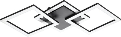 Eglo connect.z paranday-z smarte Deckenleuchte – 65 cm – Schwarz und Weiß – einstellbares weißes Licht – dimmbar – Zigbee