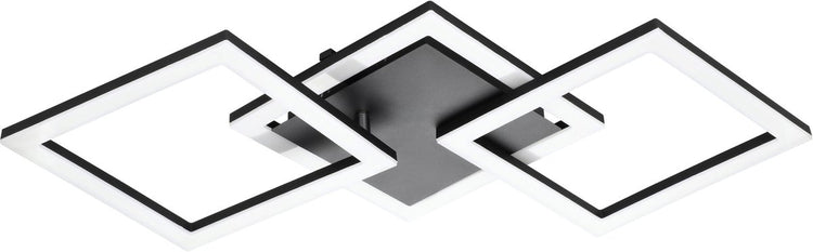 Eglo connect.z paranday-z smarte Deckenleuchte – 65 cm – Schwarz und Weiß – einstellbares weißes Licht – dimmbar – Zigbee