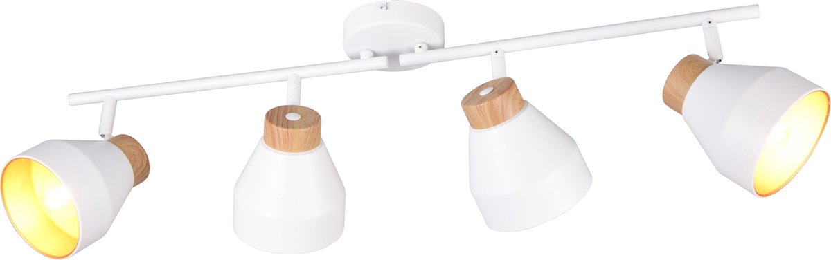 Rl lebe deine Lichtrealität Valentin - Spot - weiß matt - exkl. 4x E14 4 W - schwenkbar - Wand- und Deckenmontage - Casalum