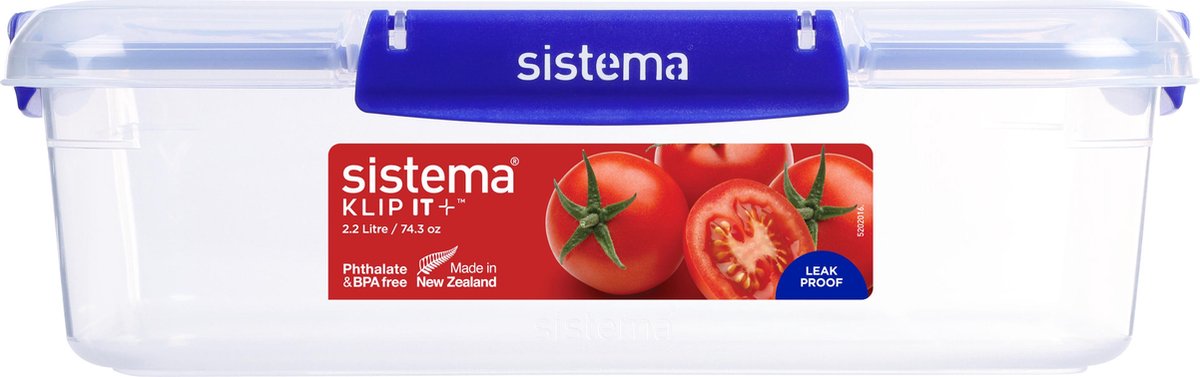 Sistema klip it + rechteckiger Lebensmittelbehälter – 2,2 l
