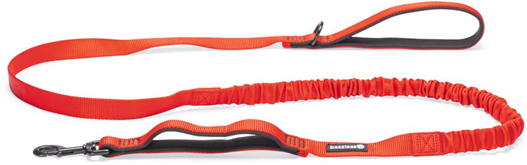 Beeztees Parinca Premium elastische Laufleine – Hundeleine – Nylon – Rot – 180 cm x 25 mm