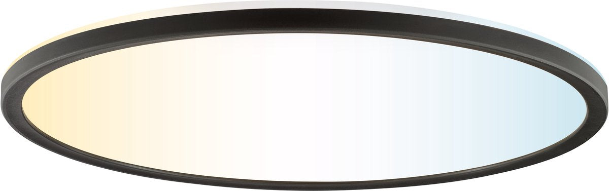 Brilliant Avola – Deckenleuchte – ø 42 cm – LED 22 W – 3000 lm – 2700 K-6500 K – CCT – Timer – Nachtlicht – dimmbar – Fernbedienung – IP20 – Schwarz