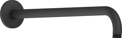 Duravit Duscharm 41 cm Wandmontage rund Metall schwarz matt – Regenduscharm universal 1 2 Anschluss