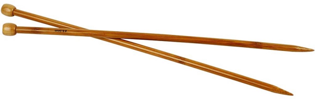Creativ Company Stricknadeln, L: 35 cm, Stärke 8 mm, 1 Paar