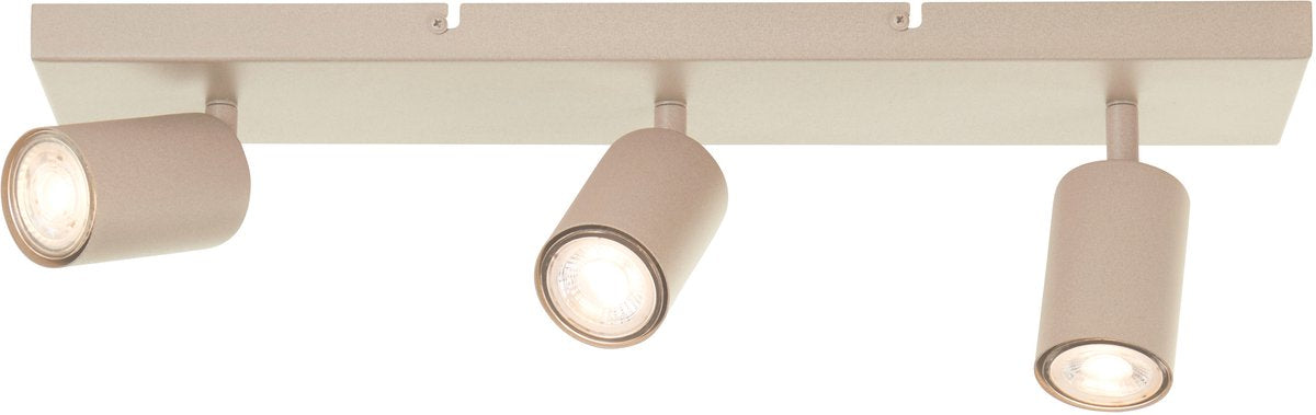 Brilliant Jello – Deckenleuchte – LED GU10 3 x 5 W – 350 lm – 3000 K – dimmbar – Champagner