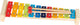 Goki Wooden Xylophon mit Songbook, 4dlg.