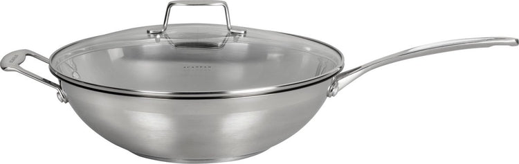 Scanpan Impact Wok mit Deckel 32 cm – Edelstahl, PFAS-frei