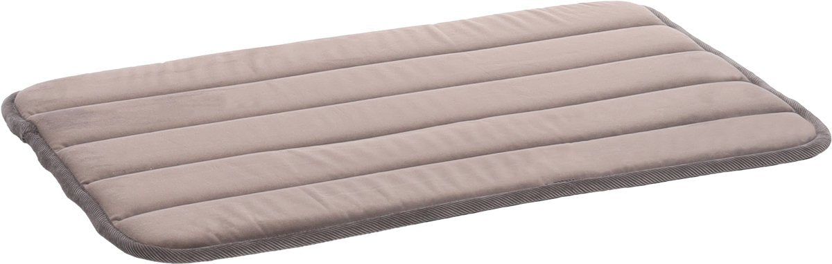 Flamingo-Hundekissen – Hundekorb – orthopädisches Xana, rechteckig, Taupe, XS – 55,5 x 38,5 cm – Memory-Schaum – rutschfest – perfekt für Hundekäfige
