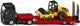 Siku 1760, Mann-LKW mit Tieflader und Walze, 1:87, Metall-Kunststoff, mehrfarbig, Spielzeugset, abnehmbarer Tieflader, bewegliche Walze