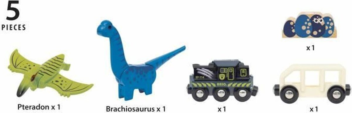 Brio World Dinosaurier-Batteriezug – Zug mit Batterie