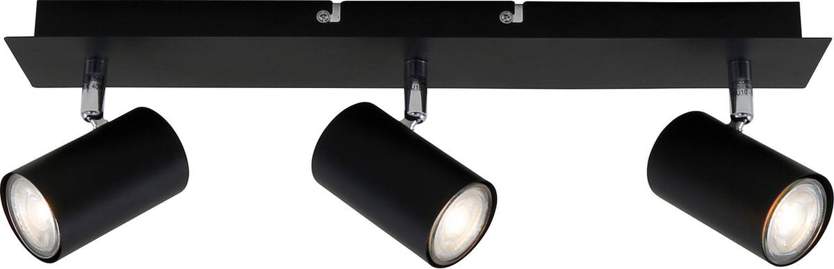 Briloner Run - Aufbaustrahler - Deckenlampe mit kippbaren Strahlern - Deckenstrahler mit GU10 - Schwarz