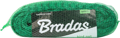 Bradas Vogelnetz 4x20 Meter - extra stark - Maschenweite 19mm - grün - Gartennetz Vögel - Vogelabwehr