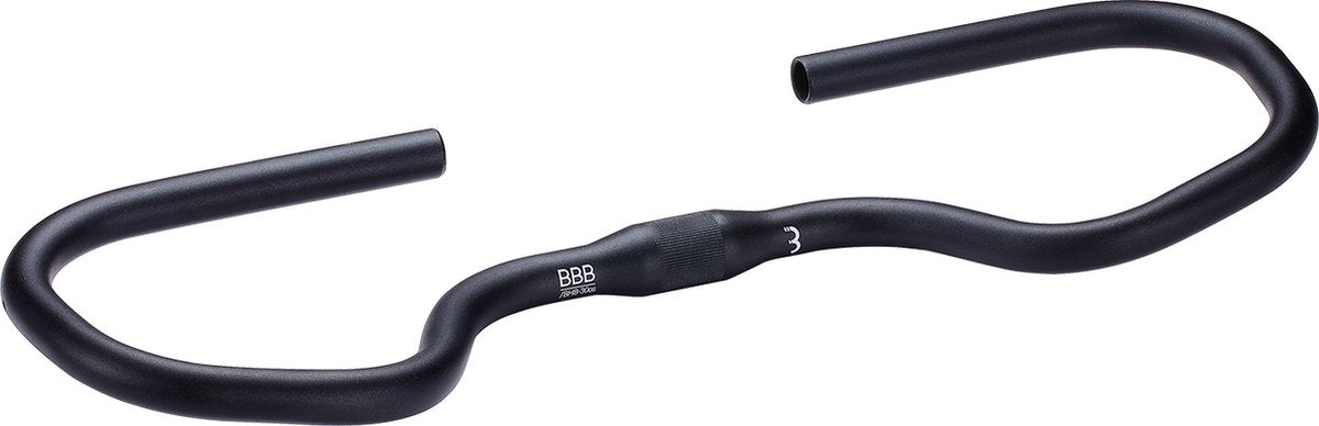 BBB Cycling Multibar OS Fahrradlenker – leichter Butterfly-Lenker – ergonomischer Fahrradlenker Citybike – Aluminium – schwarz – BHB-30OS